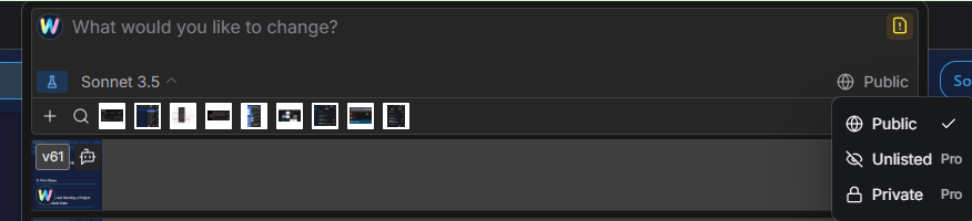 Project Privacy Settings